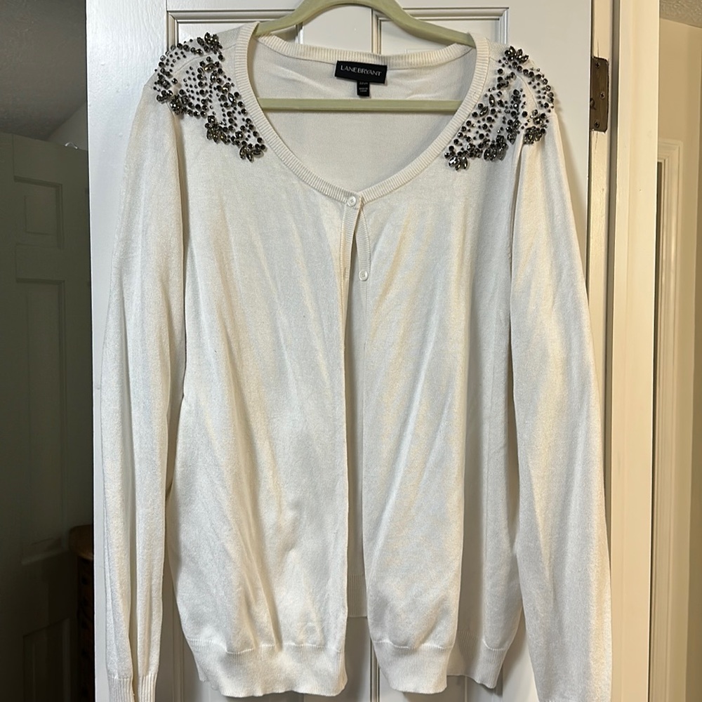 Size 22/24 Bedazzled Lane Bryant cardigan